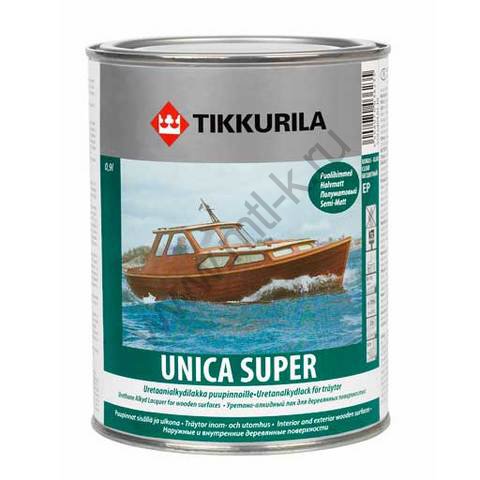 Tikkurila Unica Super / Тиккурила Уника Супер лак полуматовый